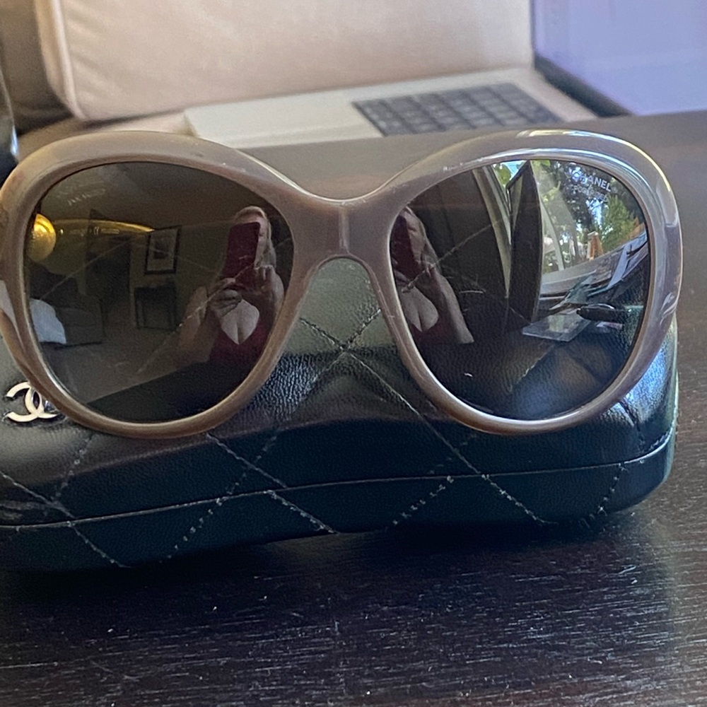 CHANEL Sunglasses 5302-H-A c.1416/S9 Brown Polarized Size 57 17 135 with Case - Picture 6 of 8